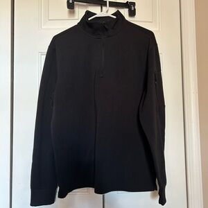 DKNY Men's Black Half-Zip Pullover Sweater